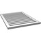Ekena Millwork Vertical Surface Mount PVC Gable Vent: Functional, w/ 2"W x 1-1/2"P Brickmould Frame, 26"W x 34"H GVPVE26X3402SF - alternate 4